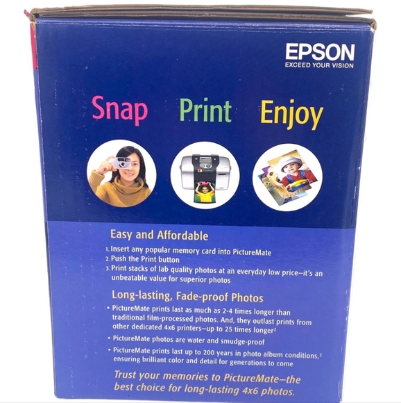 Epson PictureMate B271A Photo Printer Express Edition NEW Open Box Unused - Picture 9 of 16